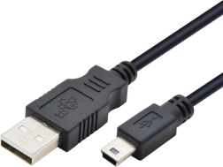 TB USB - cable mini USB 1 m, negro