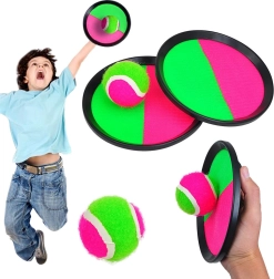 Juego de pelota con velcro – set de 2 palas y pelota