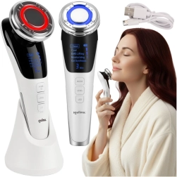 Masajeador facial SOULIMA 5 en 1 con EMS, LED y termoterapia