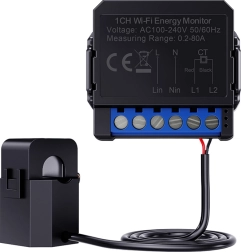 Medidor de energía eléctrica inteligente bidireccional Avatto WiFi para redes monofásicas