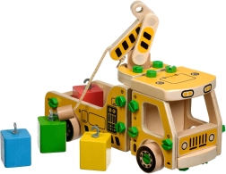 Grúa de juguete de madera - set de construcción Lucy & Leo