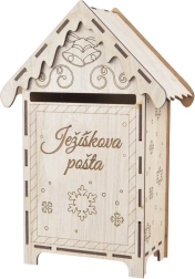 Buzón postal de madera para el Niño Jesús