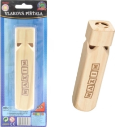 Silbato de tren de vapor de madera Maxim