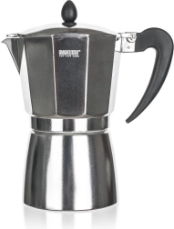 Cafetera JADE de aluminio tipo moka para 9 tazas, 400 ml