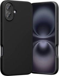 Funda de silicona Vention para iPhone 16 Plus con MagSafe, negra