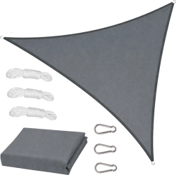 Vela de sombreo triangular gris 400 × 400 cm