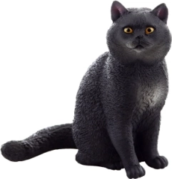 Figura de gato de plástico para niños y coleccionistas