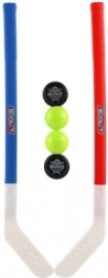 Palo de hockey de plástico para niños con disco y pelota