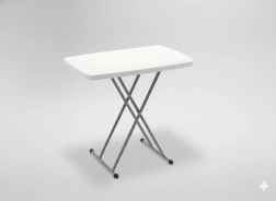 Mesa turística y de catering plegable con altura regulable 76,5 × 49,5 cm