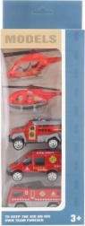 Set de Vehículos Metálicos de Bomberos
