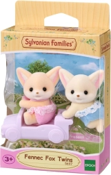 Sylvanian Families gemelos de zorros del desierto con carrito