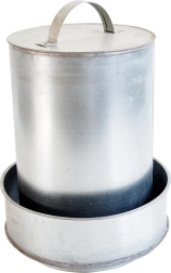 Bebedero tipo sombrero 14 l, galvanizado de doble pared