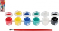 Pinturas acrílicas con pincel para cerámica, vidrio y piedras