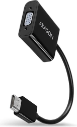 Adaptador AXAGON HDMI a VGA con audio y alimentación microUSB