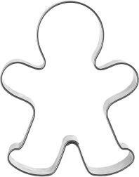 Cortador de galletas de acero inoxidable figura 6,5 cm
