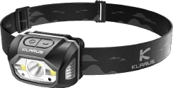 Klarus HM1: frontal recargable gris con sensor de movimiento, 440 lm, 1800 mAh