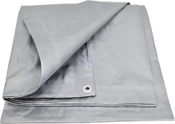 Lona protectora UV 2 × 3 m, 60 g/m², plateada