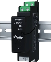 Relé DIN con medición de energía para persianas Shelly Qubino Wave Pro
