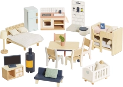 Gran set de muebles de madera para casa de muñecas Le Toy Van