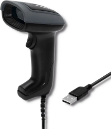 Lector de códigos de barras manual 1D y 2D USB Qoltec