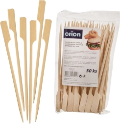 Palillos de brocheta de bambú para hamburguesas 15 cm, 50 uds