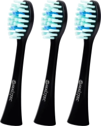 Cabezales de recambio para cepillo sónico TOOTHIE X1, negros, 3 uds