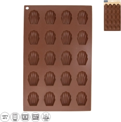 Molde de silicona para galletas con forma de conchas Sillinie