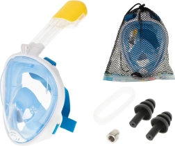 Máscara de snorkel facial completa L/XL azul