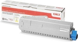 Tóner amarillo para impresoras OKI C824, C834 y C844, 5000 páginas