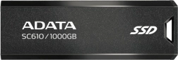Disco SSD externo ADATA SC610 1000GB USB3.2 Gen2 negro