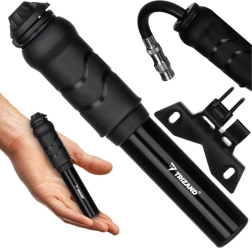 Bomba de mano para bicicleta TRIZAND con soporte para cuadro, compacta de aluminio, 7 bar