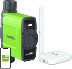 Unidad de control de riego RainPoint Wi‑Fi con 1 zona y puerta de enlace