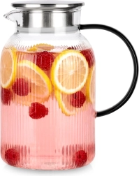 Jarra de vidrio con tapa 1,5 l Vilde