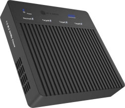 Duplicador USB4 de 4 bahías para SSD NVMe M.2 con clonación 1:3