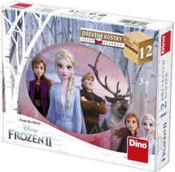 Cubos de madera Dino FROZEN II, 12 uds.