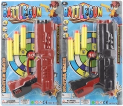 Pistola de plástico con proyectiles de espuma para niños
