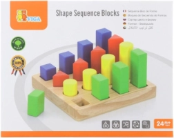 Encajable de madera: colores y formas