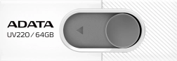 Adata uv220 memoria USB 64 GB USB 2.0 blanca/gris