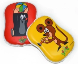 Cojín sonajero KRTEČEK para bebés, de plástico, 12 × 10 cm