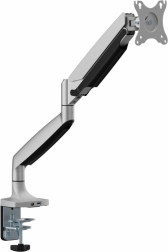 Soporte de escritorio con brazo de gas para monitor LED/LCD 17-45" con USB-A y USB-C