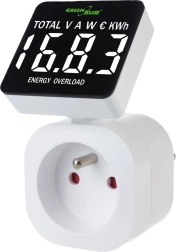 Medidor de consumo de energía greenblue gb620e con pantalla giratoria