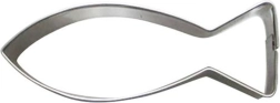 Cortador para galletas con forma de pez 5–6 cm de acero inoxidable
