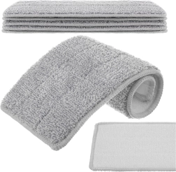 Funda de repuesto de microfibra para mopa plana Ruhhy 33 × 12 cm, 5 uds.