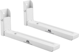 Soporte de pared ajustable para microondas, blanco
