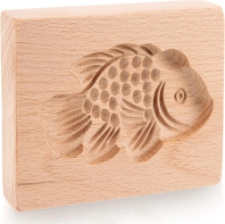 Molde de madera para galletas pez 10 × 8 cm