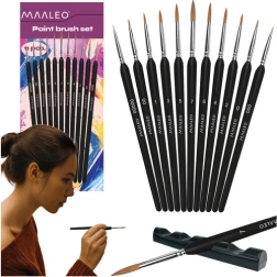 Maaleo juego de pinceles de pintura con soporte 11 uds.
