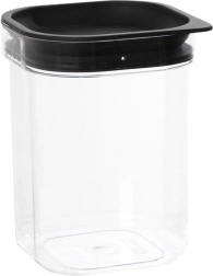 Bote hermético para alimentos a granel HAMBURG 1,6 l con tapa negra