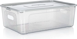 Caja de almacenamiento de plástico con tapa 11 l
