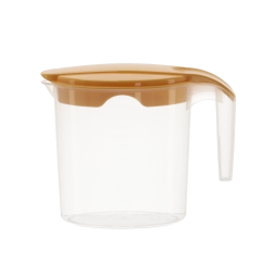 Jarra de plástico con tapa y medidor de 1 l - 1 unidad