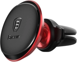 Soporte magnético para coche para rejilla Baseus rojo-negro